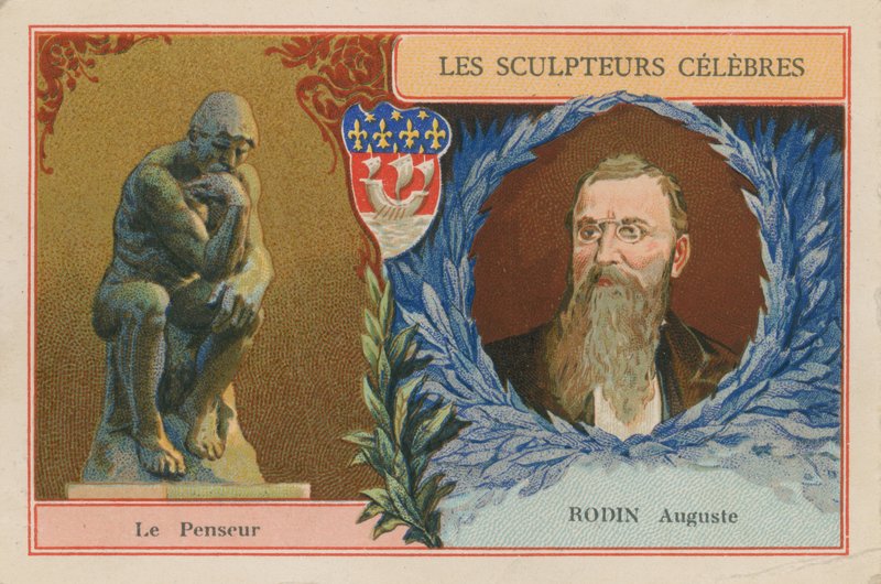 Auguste Rodin, francouzský sochař a jeho Myslitel od French School