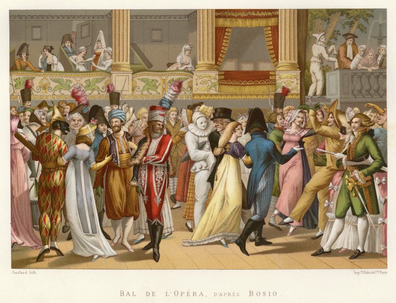 Ples v opeře, podle Bosia (chromolit) od French School