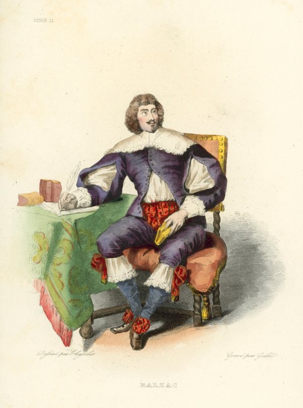 Balzac (barevné rytí) od French School