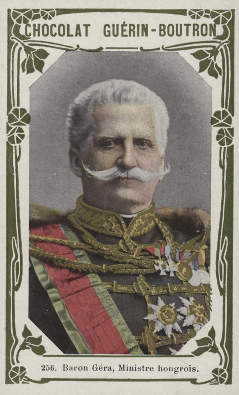 Baron Gera, maďarský ministr (barevné foto) od French School