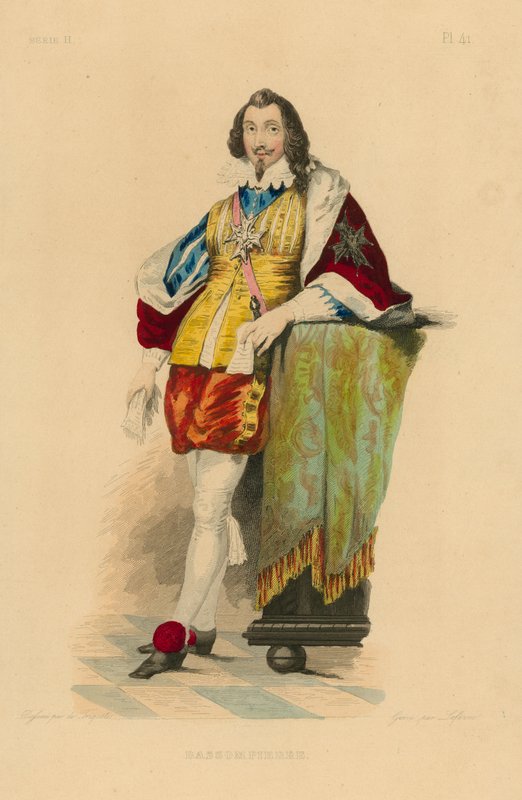 Bassompierre (barevná rytina) od French School