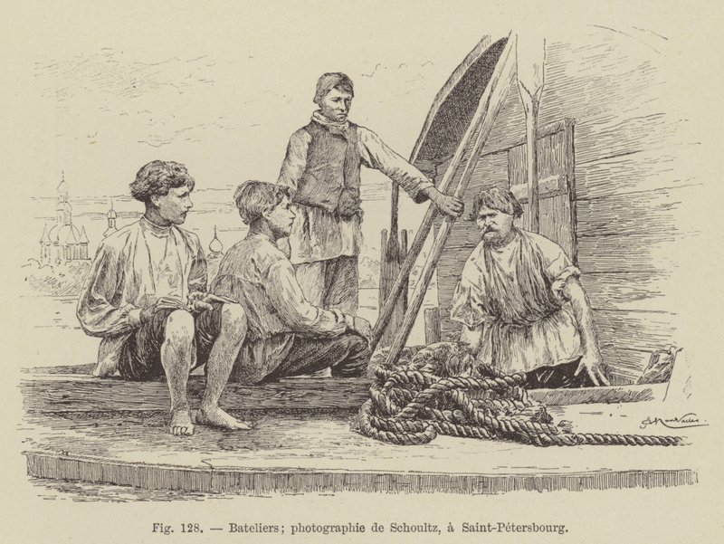Bateliers (rytí) od French School