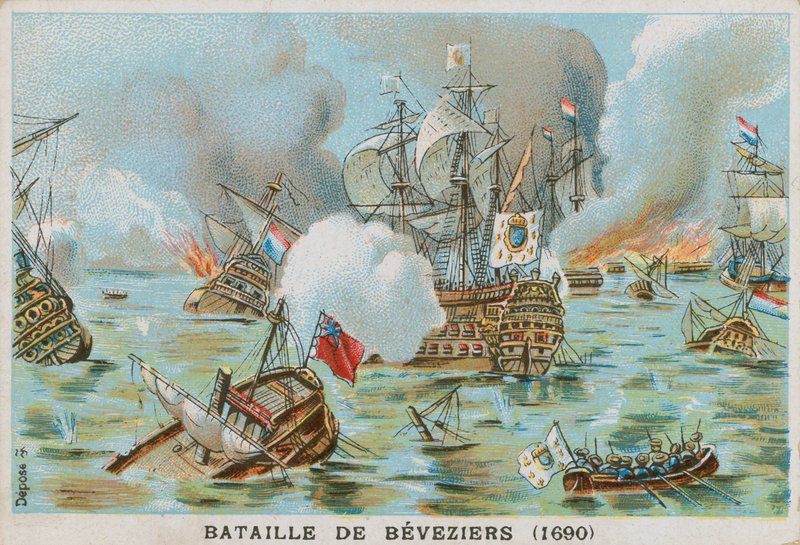 Bitva u Beachy Head (bitva o Bevesiers), 1690 od French School