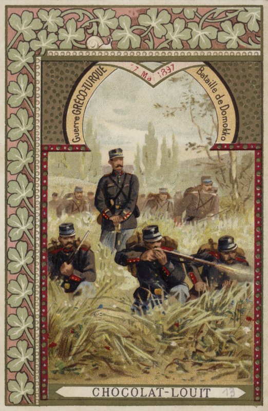 Bitva u Domokosu, řecko-turecká válka, 17. května 1897 od French School