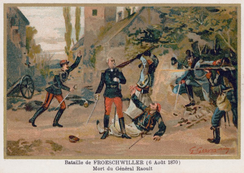 Bitva u Froeschwiller, Smrt generála Raoulta od French School