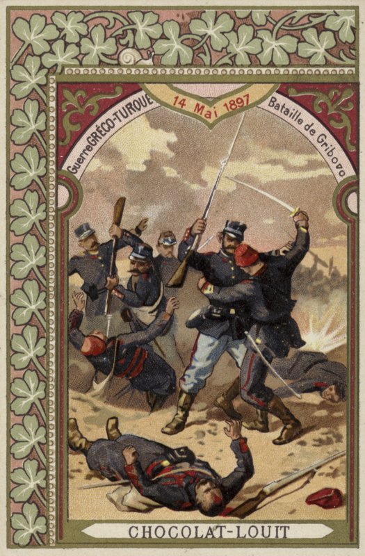 Bitva u Gribova, řecko-turecká válka, 14. května 1897 od French School
