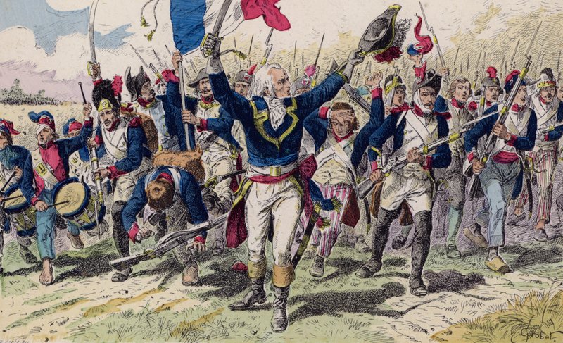 Bitva u Valmy od French School