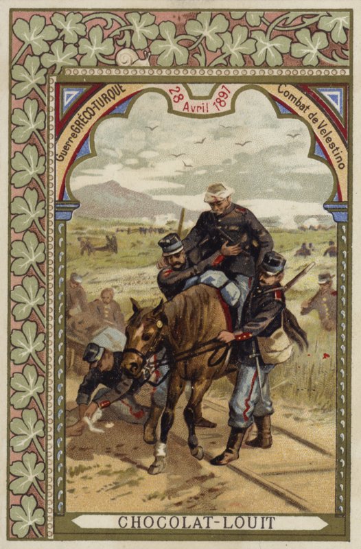 Bitva u Velestina, řecko-turecká válka, 28. dubna 1897 od French School
