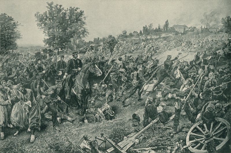 Bitva u Worthu, francouzsko-pruská válka, 6. srpna 1870 od French School