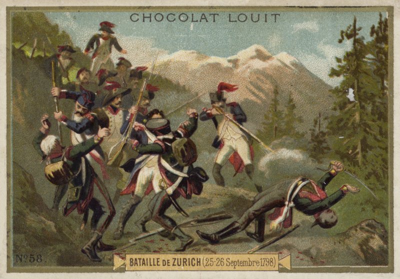 Bitva u Curychu, francouzské revoluční války, 25.–26. září 1799 od French School