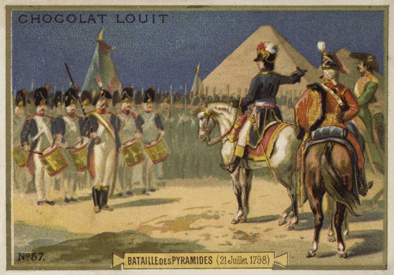 Bitva u pyramid, Egypt, 21. července 1798 od French School