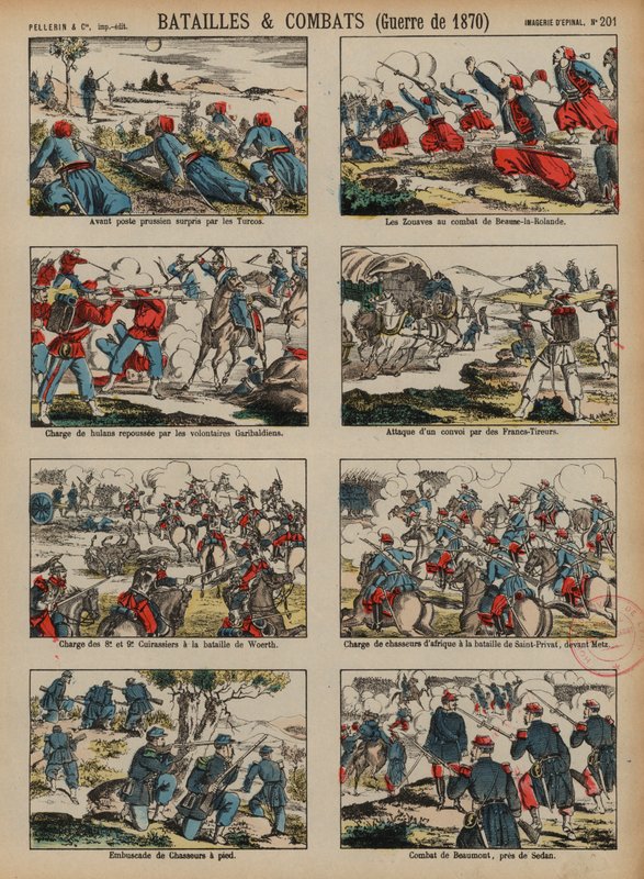 Bitvy francouzsko-pruské války, 1870-1871 od French School