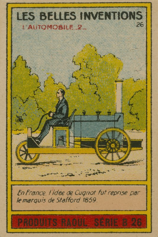 Krásná karta vynálezů, automobil od French School