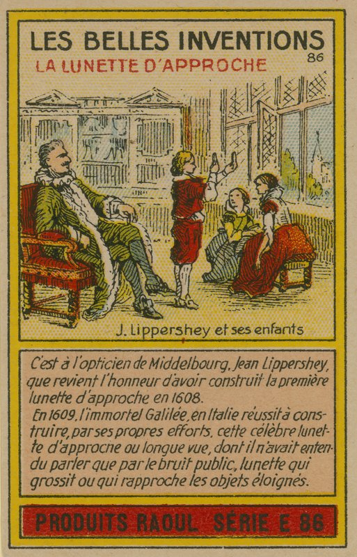 Krásná karta vynálezů, dalekohled od French School