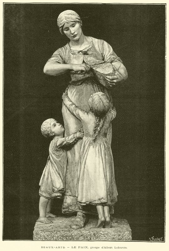 Výtvarné umění, Le Pain, skupina Albert Lefeuvre (rytina) od French School