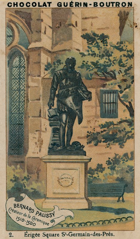 Bernard Palissy, tvůrce keramiky, 1510-1590, Erigee Square St-Germain-des-Pres od French School