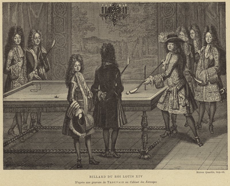 Kulečníkový stůl francouzského krále Ludvíka XIV od French School