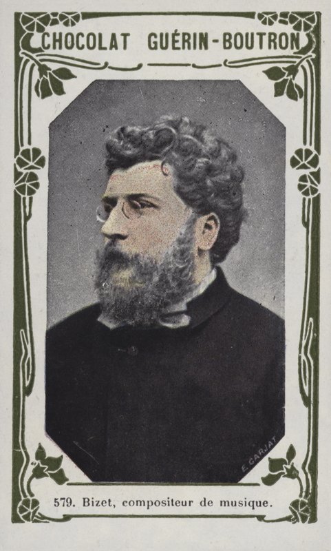 Bizet, hudební skladatel (barevná fotografie) od French School