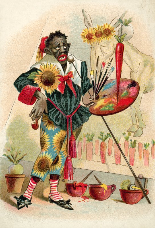 Černý umělec (chromolitho) od French School