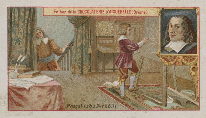 Blaise Pascal , francouzský matematik a fyzik od French School
