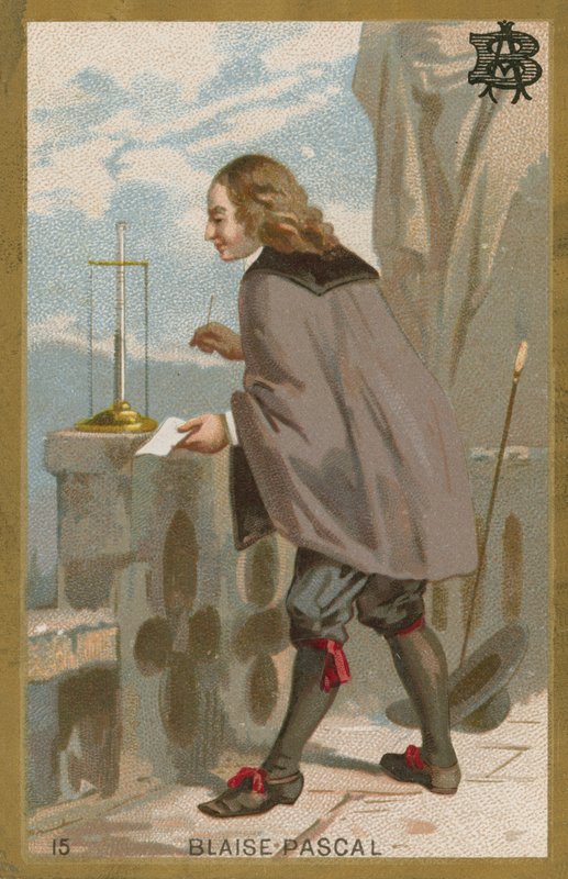 Blaise Pascal , francouzský matematik a fyzik od French School