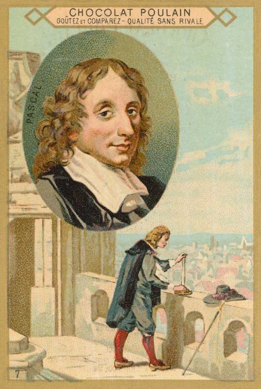 Blaise Pascal , francouzský matematik a fyzik od French School
