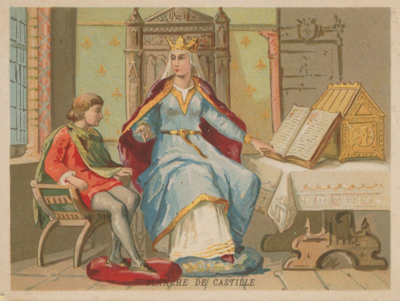Blanche Kastilská, královna choť Francie jako manželka Ludvíka VIII (1188-1252) od French School