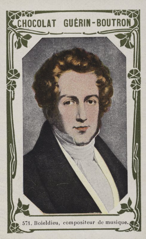 Boieldieu , hudební skladatel (barevné fotografie) od French School