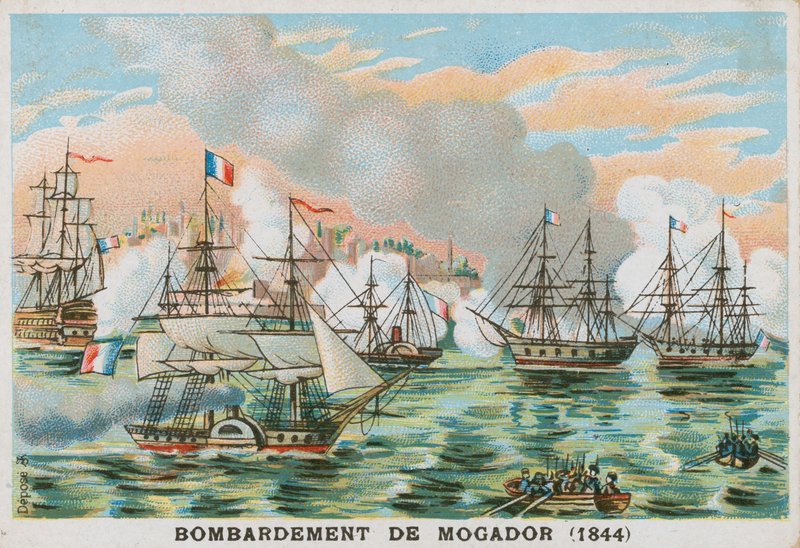 Bombardování Mogadoru, Maroko, Francouzi, 1844 od French School