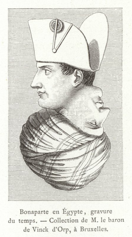 Bonaparte v Egyptě od French School