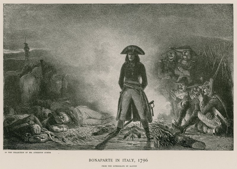 Bonaparte v Itálii od French School