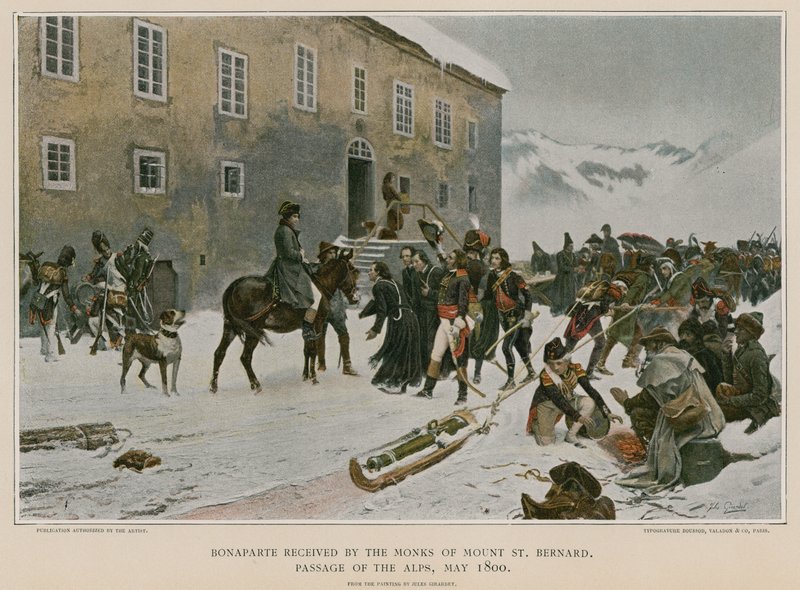 Bonaparte přijali mniši z Mount St Bernard od French School