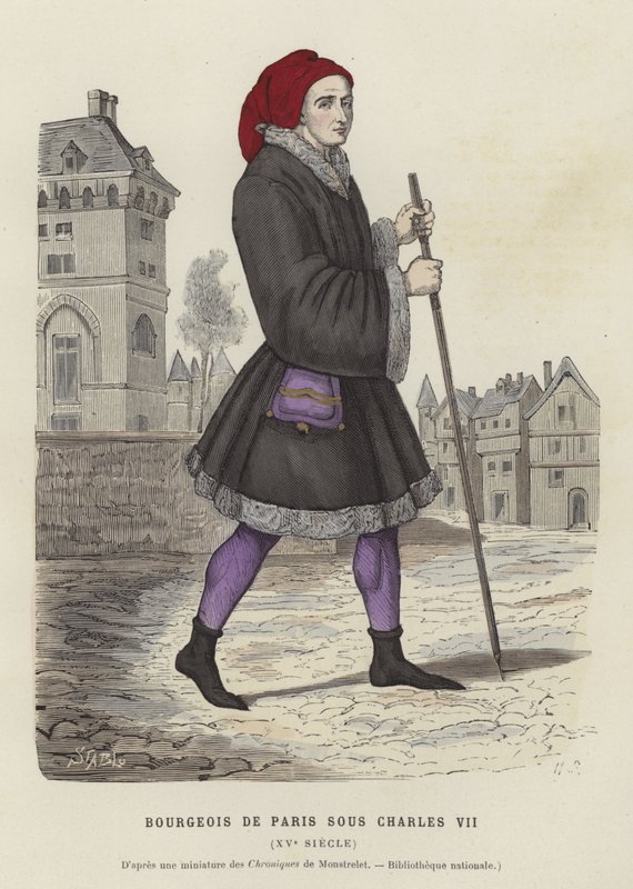 Buržoazní Pařížan za vlády Karla VII., 15. století od French School
