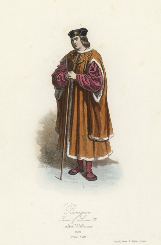 Buržoazní kostým, vláda Ludvíka XII od French School