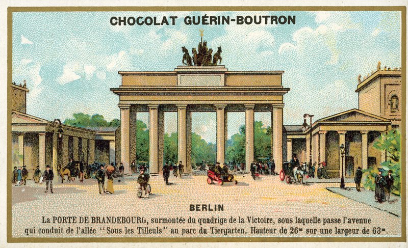 Braniborská brána, Berlín (chromolitho) od French School