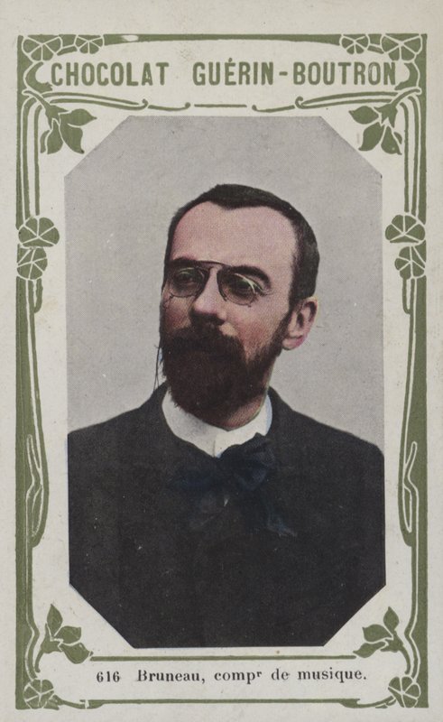 Bruneau, hudební skladatel (barevná fotografie) od French School