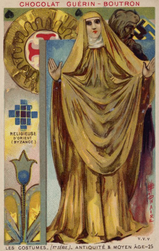 byzantská jeptiška od French School