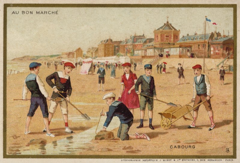 Cabourg, Francie (chromolitho) od French School