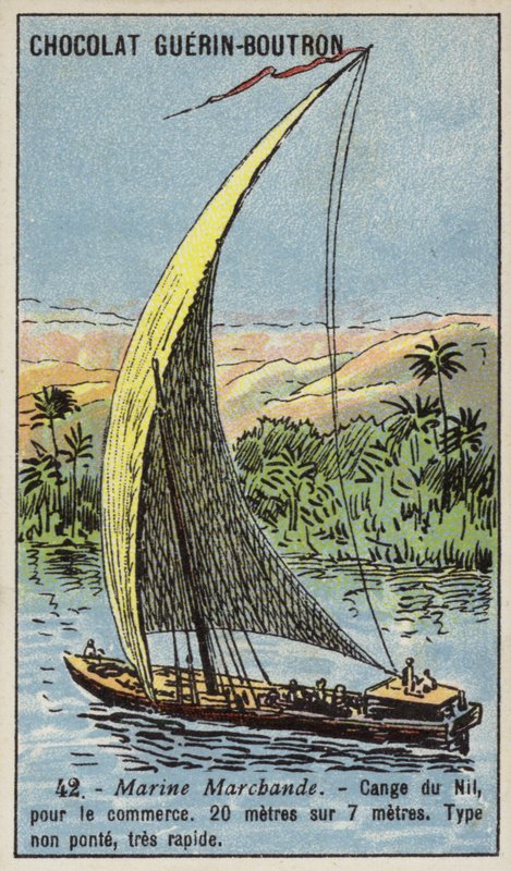 Změna na Nilu, Egypt (chromolitho) od French School