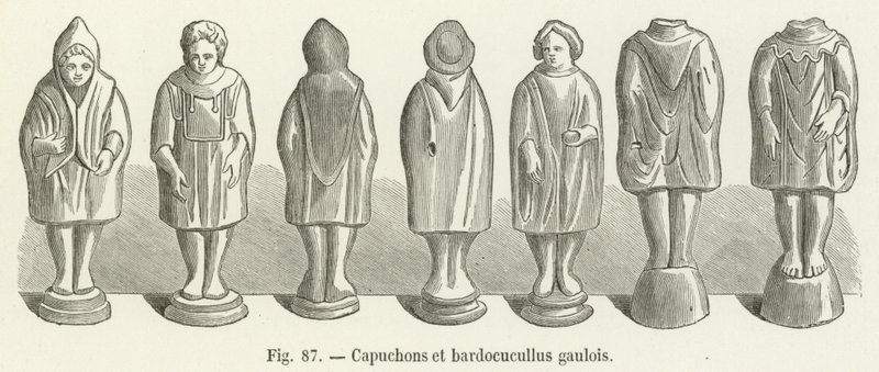 Galské kápě a bardocucullus od French School
