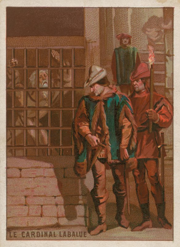 Kardinál Jean La Balue ve vězení v roce 1469 od French School