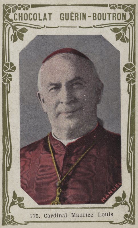 Kardinál Maurice Louis (barevná fotografie) od French School
