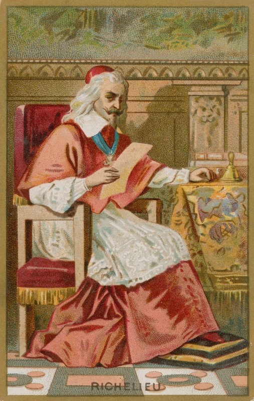 kardinál Richelieu od French School