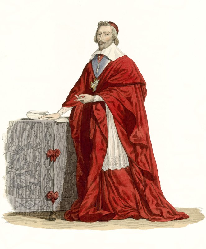 kardinál de Richelieu od French School