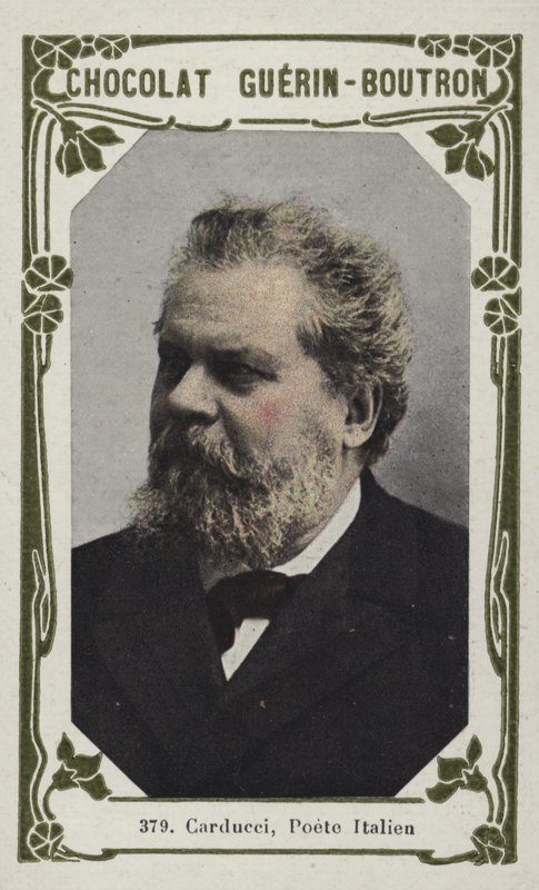 Carducci , italský básník (barevná fotografie) od French School