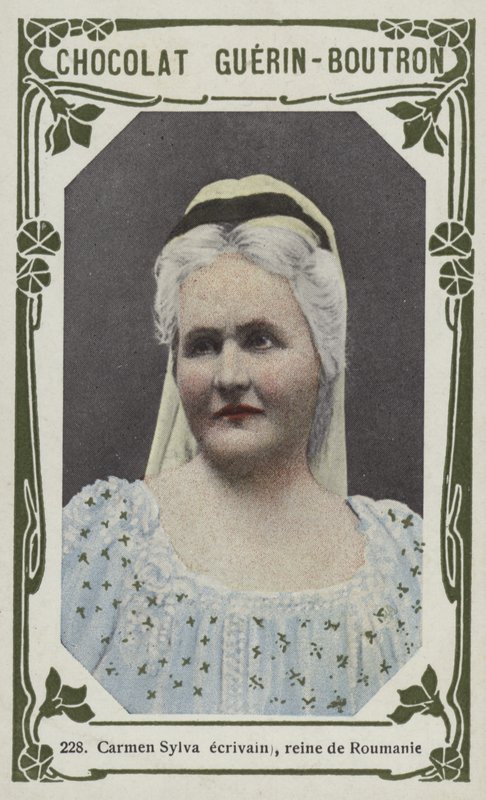 Carmen Sylva spisovatelka, královna Rumunska (barevné foto) od French School