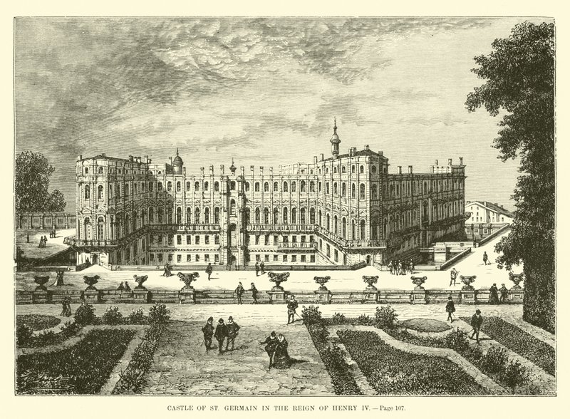 Hrad St Germain za vlády Jindřicha IV od French School