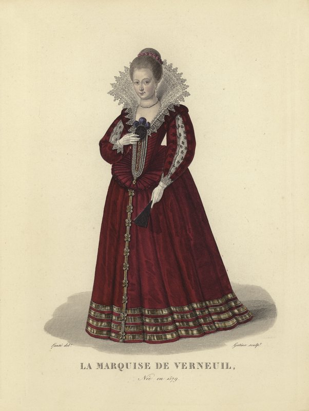 Catherine Henriette de Balzac dEntragues, markýza de Verneuil, milenka francouzského krále Jindřicha IV. od French School