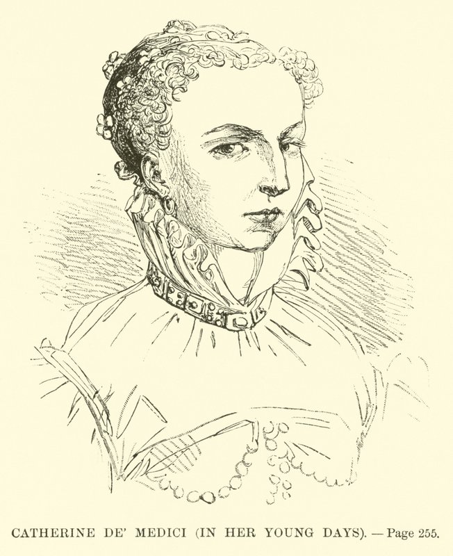 Catherine de Medici ve svých mladých dnech od French School