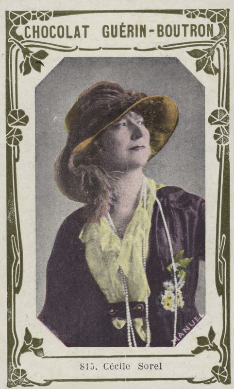 Cecile Sorel (barevná fotografie) od French School